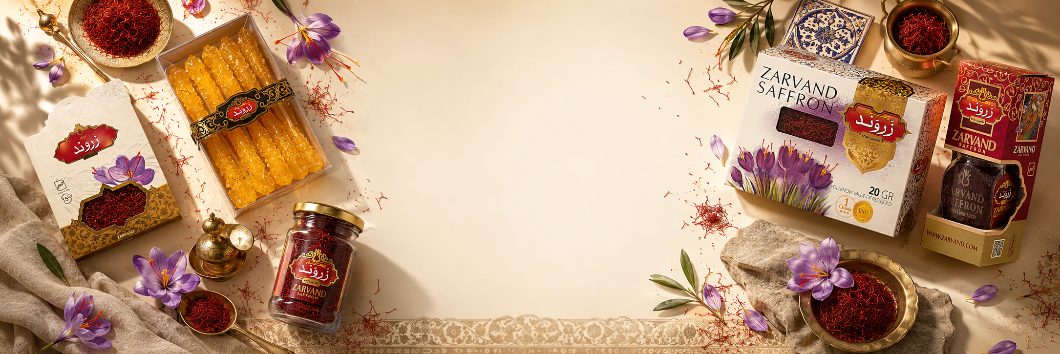 Zarvand Persian saffron collection