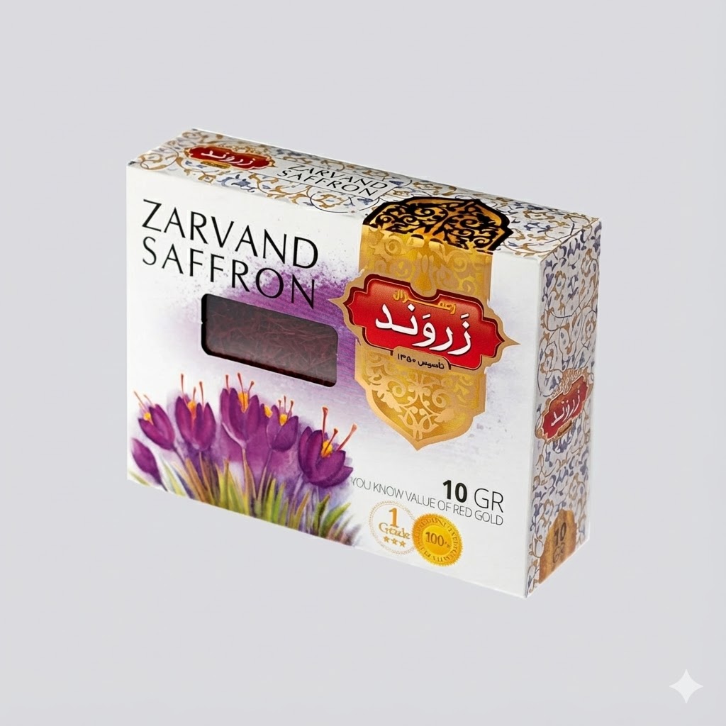 10 gram Khatam Persian saffron export packaging